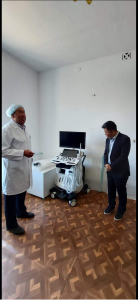 КР Коомчулукту өнүктүрүү жана инвестициялоо Агенствосунун (АРИС) CASA-1000 жергиликтүү коомчулуктарды колдоо үчүн кошумча долбоорунун алкагында   - 1 даана заманбап үлгүдөгү УЗИ аппараты Ч.Орозов атындагы ЖДПБга алынып келинди.