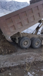 Үч-Терек айыл аймагына караштуу Такталык-Жетиген жолунун 7 чакырым аралыгы толук шагылдандырылып бүткөрүлдү.